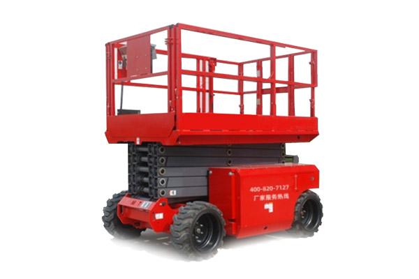 Rough terrain scissor lift